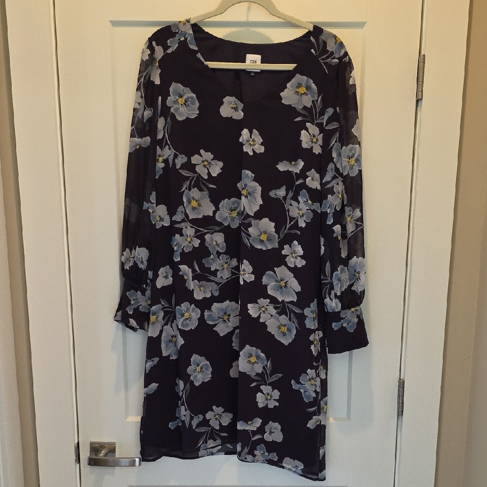 Cabi Ellery Dress deep plum XL